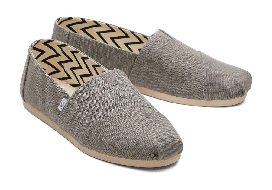 Comprar Toms Alpargata Heritage Lona Toms Alpargatas Hombre Gris