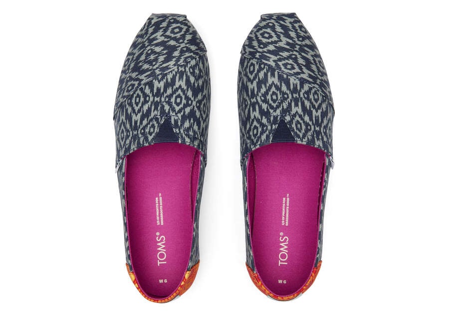 Comprar Zapatillas Sin Cordones Toms Online - Alpargata Mallow Mujer Azules